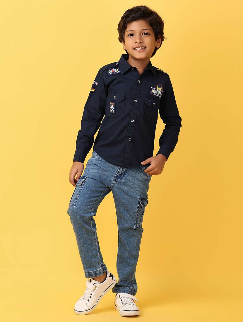 boys cotton full sleeve shirt - 21236143 -  Standard Image - 4