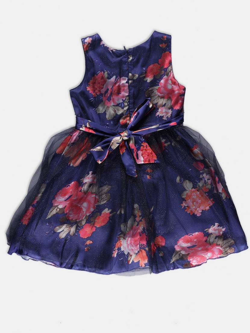 blue floral print cotton frock - 21236456 -  Standard Image - 1