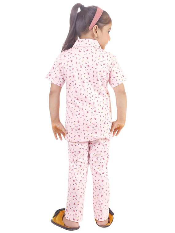 girls cotton pyjama nightwear set - 21237069 - Standard Image - 1