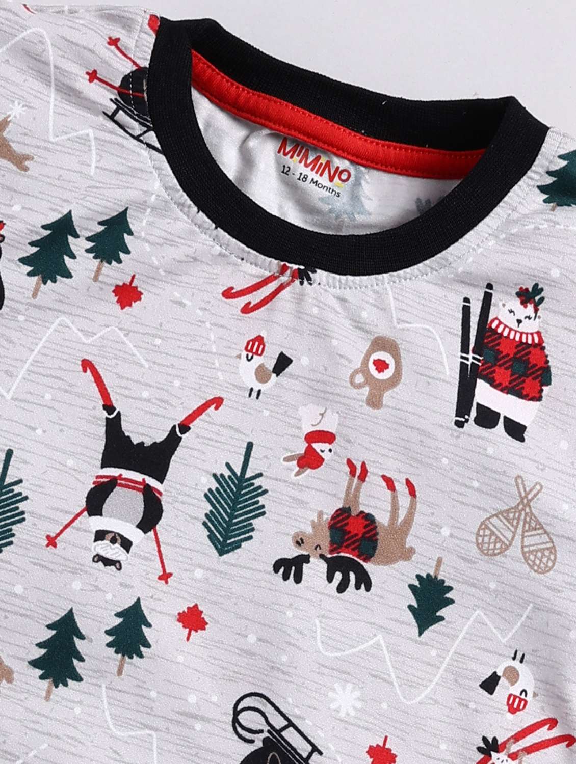 girls cotton pyjama nightwear set - 21237075 -  Standard Image - 4