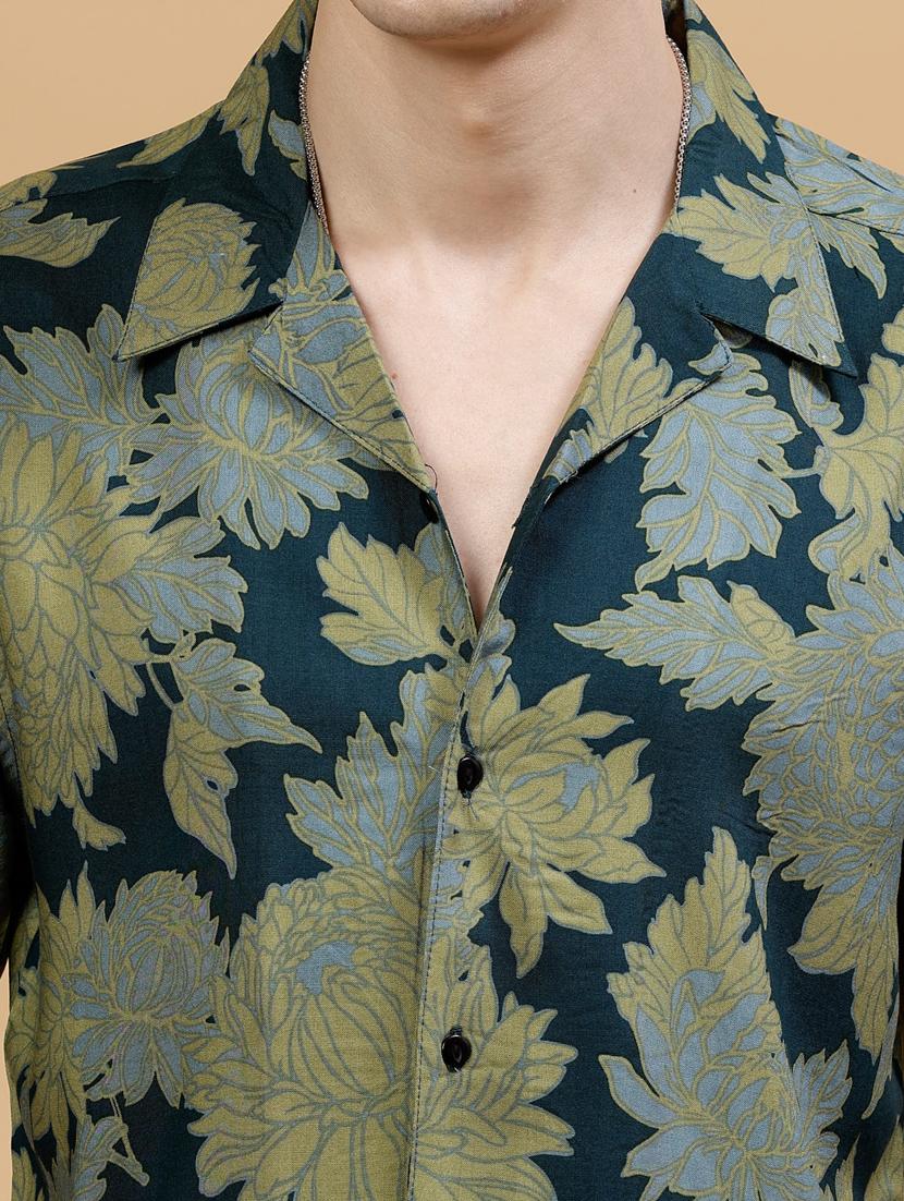men printed rayon co-ord set - 21237096 - Standard Image - 4