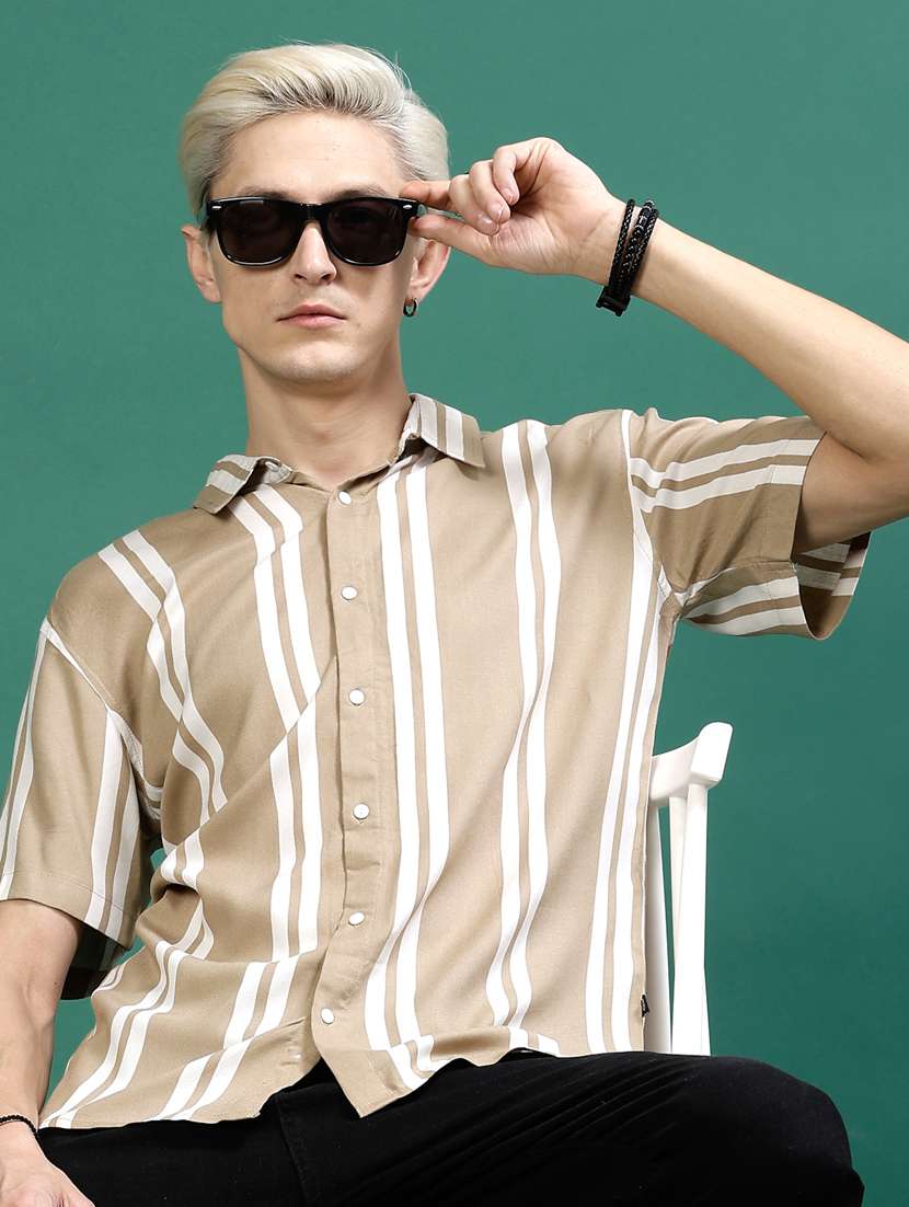 men printed rayon casual shirt - 21237129 -  Standard Image - 4