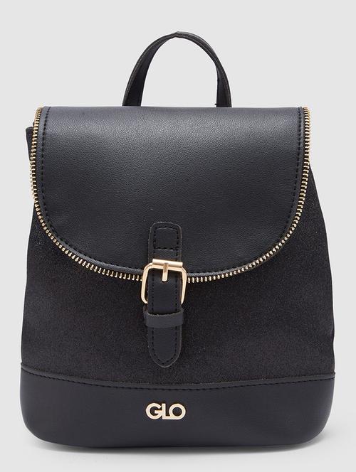 women black leatherette (pu) fashion backpack - 21237165 - Standard Image - 0
