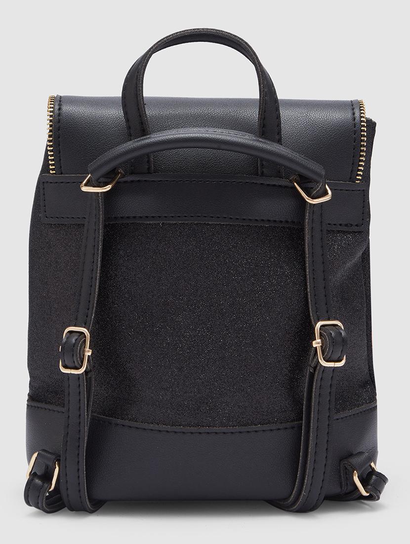 women black leatherette (pu) fashion backpack - 21237165 - Standard Image - 1