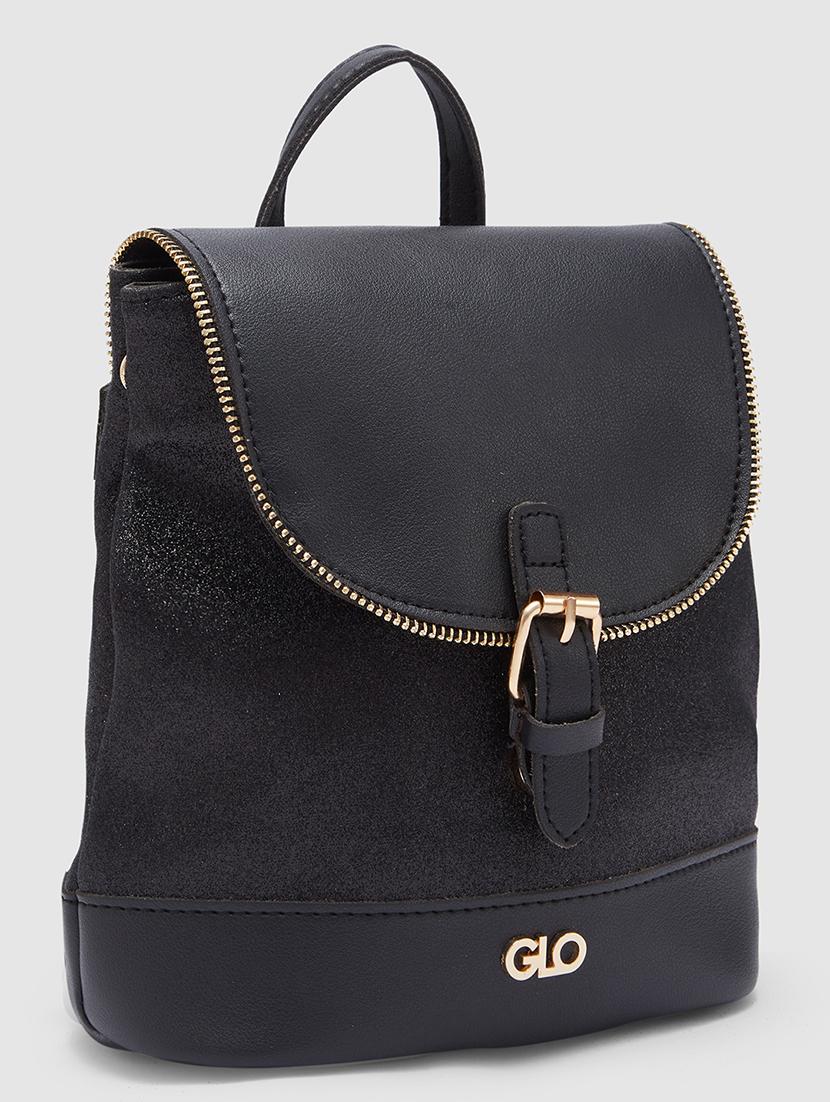 women black leatherette (pu) fashion backpack - 21237165 - Standard Image - 4