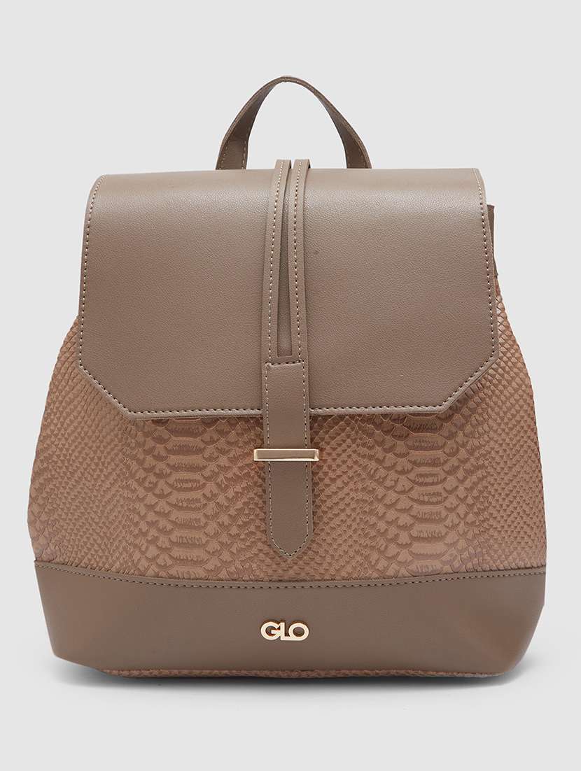 women brown leatherette (pu) fashion backpack - 21237170 - Zoom Image - 0