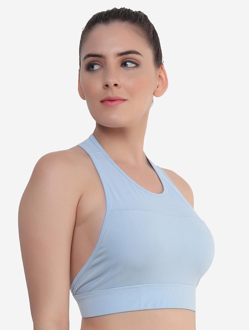 light blue nylon sports bra - 21237187 - Standard Image - 1