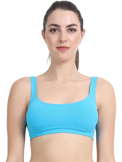 light blue polyester sports bra - 21237204 -  Standard Image - 0