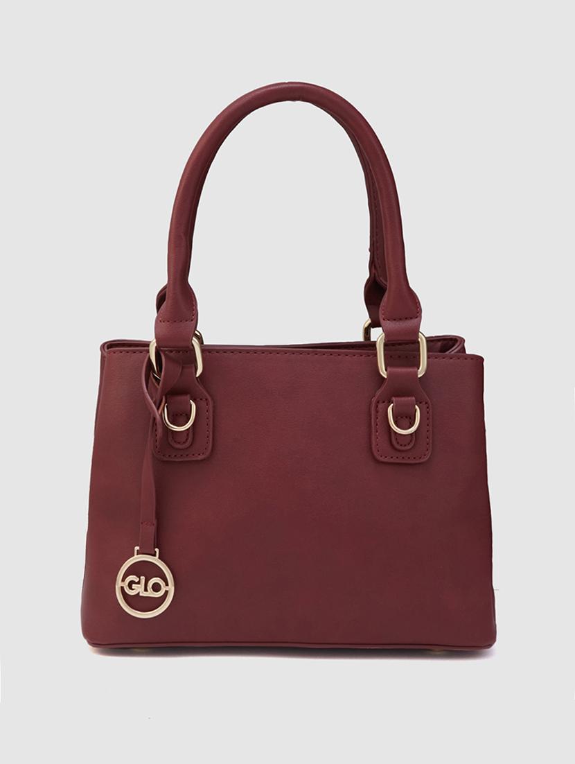 women maroon leatherette (pu) handbag - 21237586 -  Zoom Image - 0