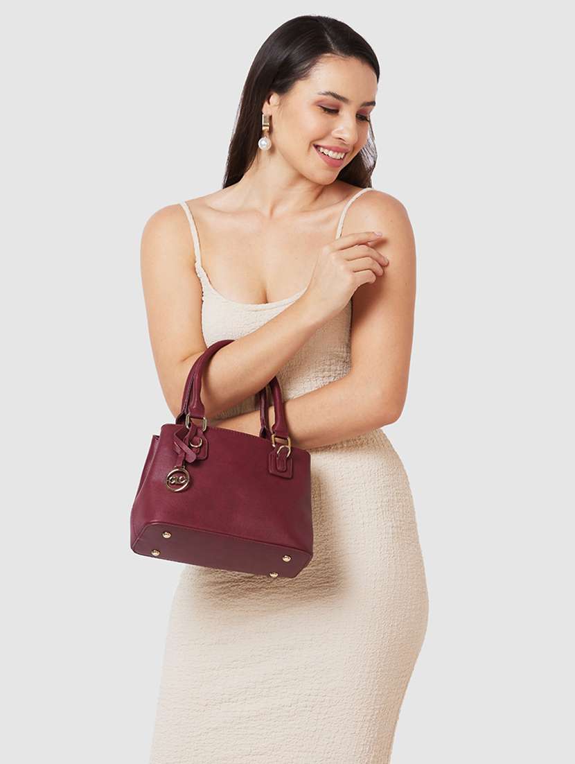 Women Maroon Leatherette (Pu) Handbag