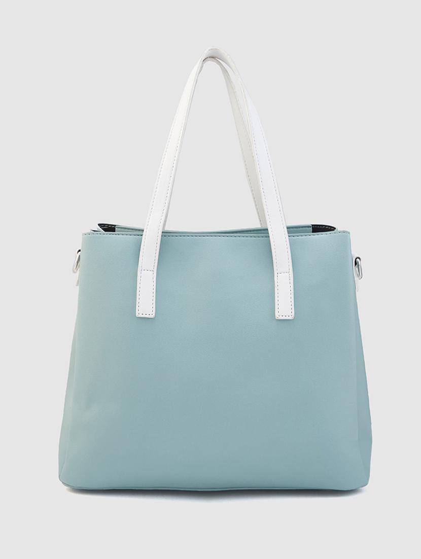 women blue leatherette (pu) handbag - 21237589 - Standard Image - 1