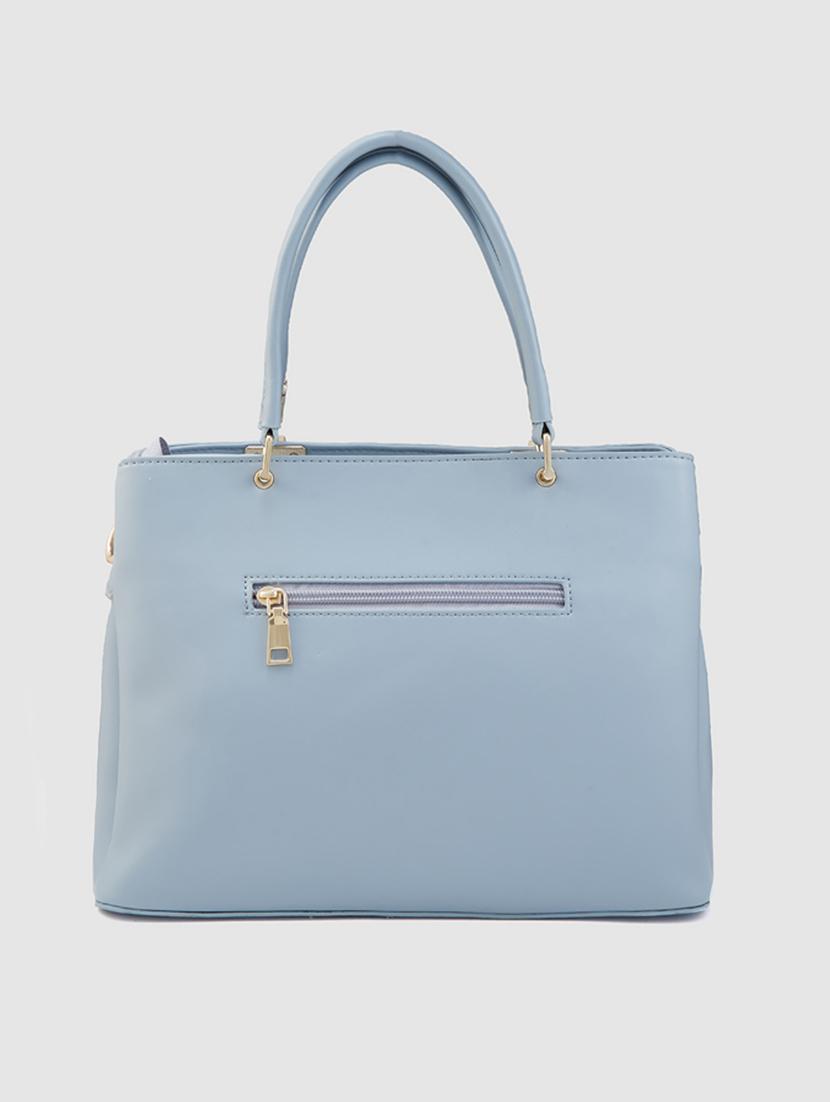 women blue leatherette (pu) handbag - 21237590 -  Standard Image - 1
