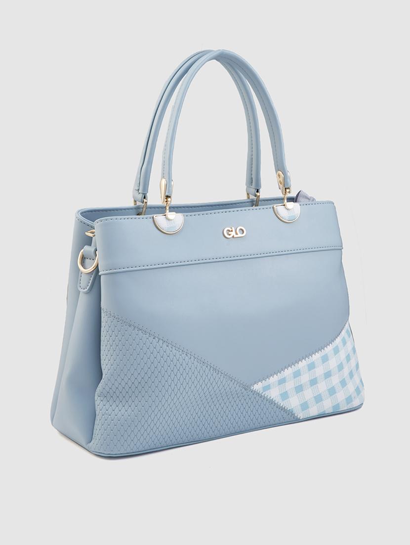 women blue leatherette (pu) handbag - 21237590 - Standard Image - 4