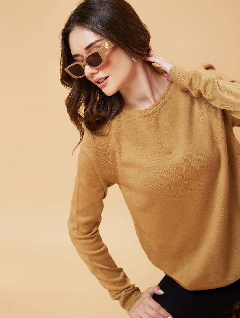 coffee brown acrylic regular top - 21237829 -  Standard Image - 4