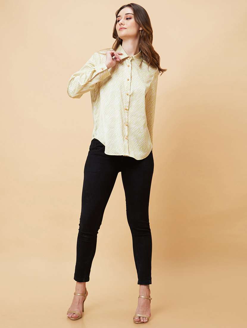 women white animal printed shirt top - 21237833 -  Standard Image - 4