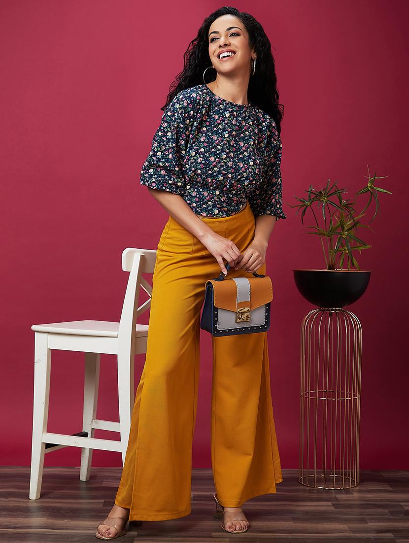 navy blue polyester regular top - 21237902 - Standard Image - 4