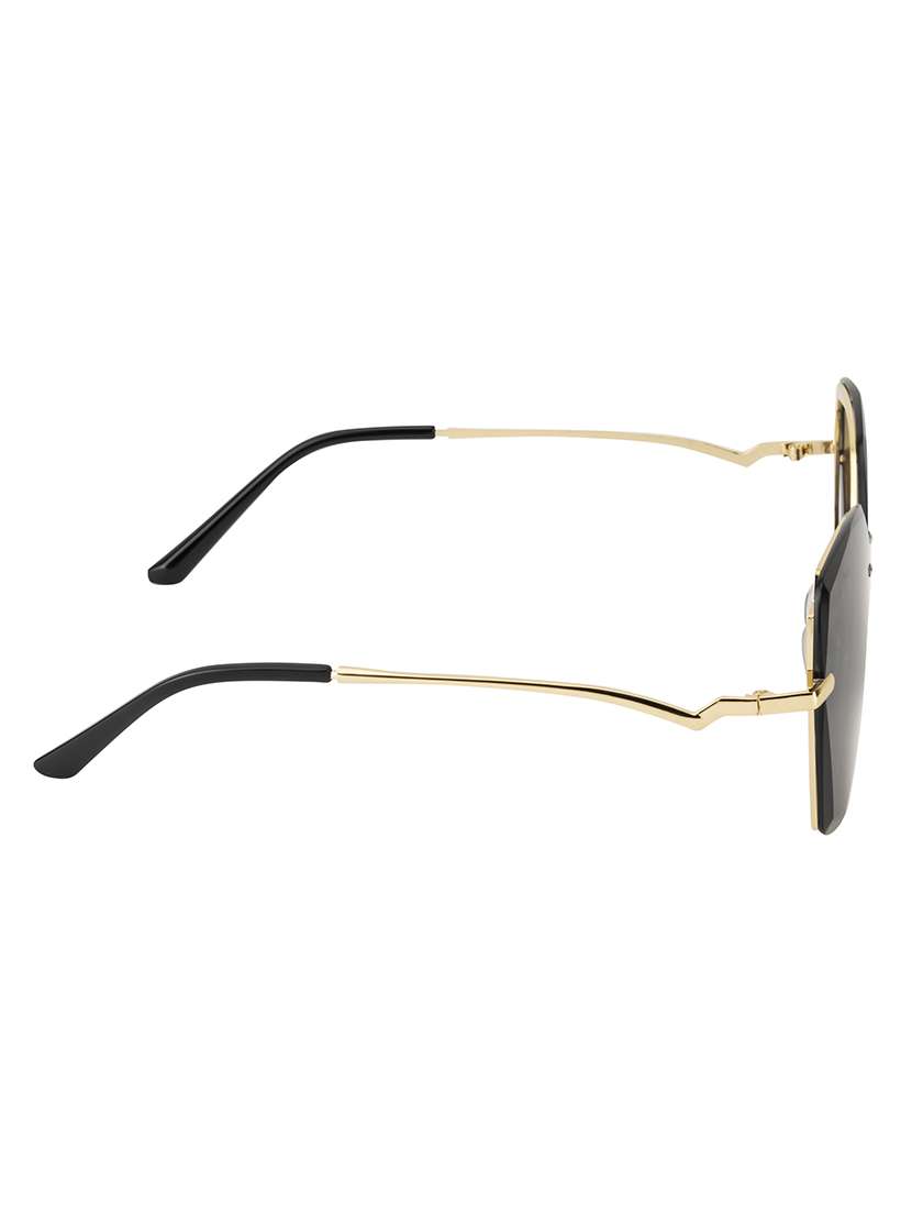Ted Smith  Grey  Square Sunglasses For Women | Uv Protection | Metal  Frame | Suitable For Small  ( 50 12 130 )