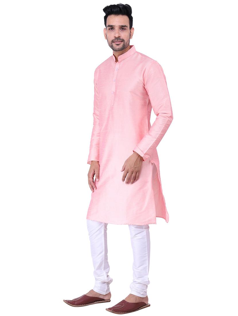 men mandarin neck kurta churidar set - 21238533 - Standard Image - 1