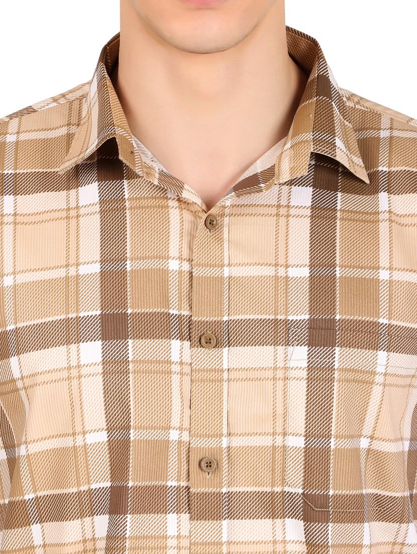 men checkered cotton casual shirt - 21238612 - Standard Image - 4