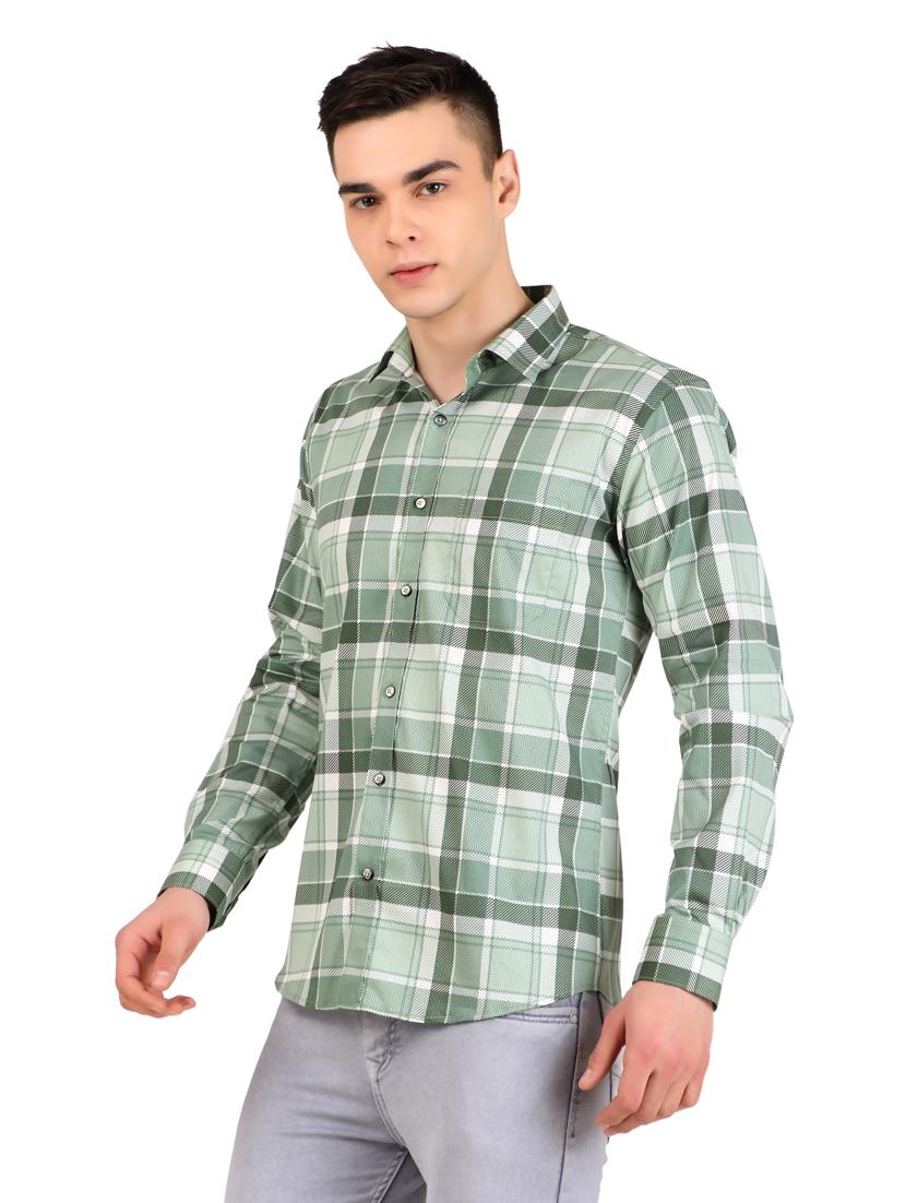 men checkered cotton casual shirt - 21238614 -  Standard Image - 1
