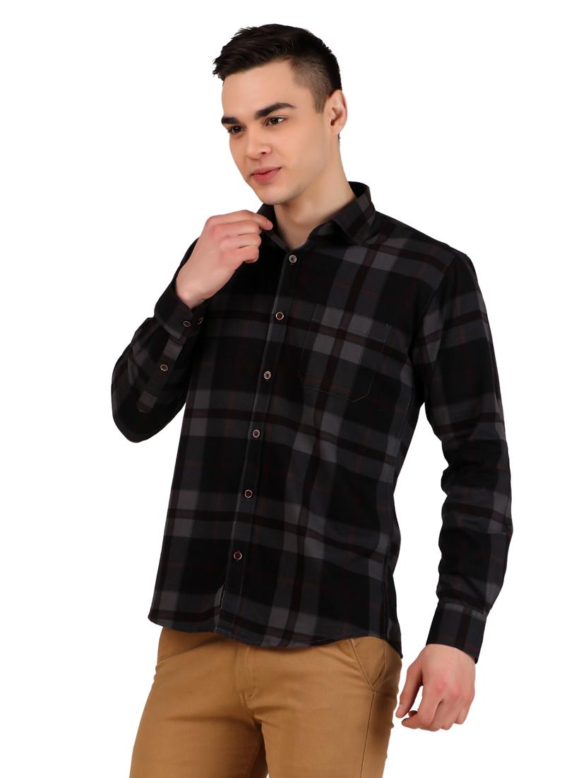 men checkered cotton casual shirt - 21238618 - Standard Image - 1