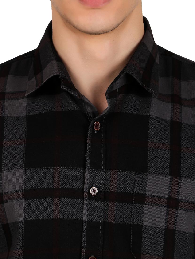 men checkered cotton casual shirt - 21238618 - Standard Image - 4