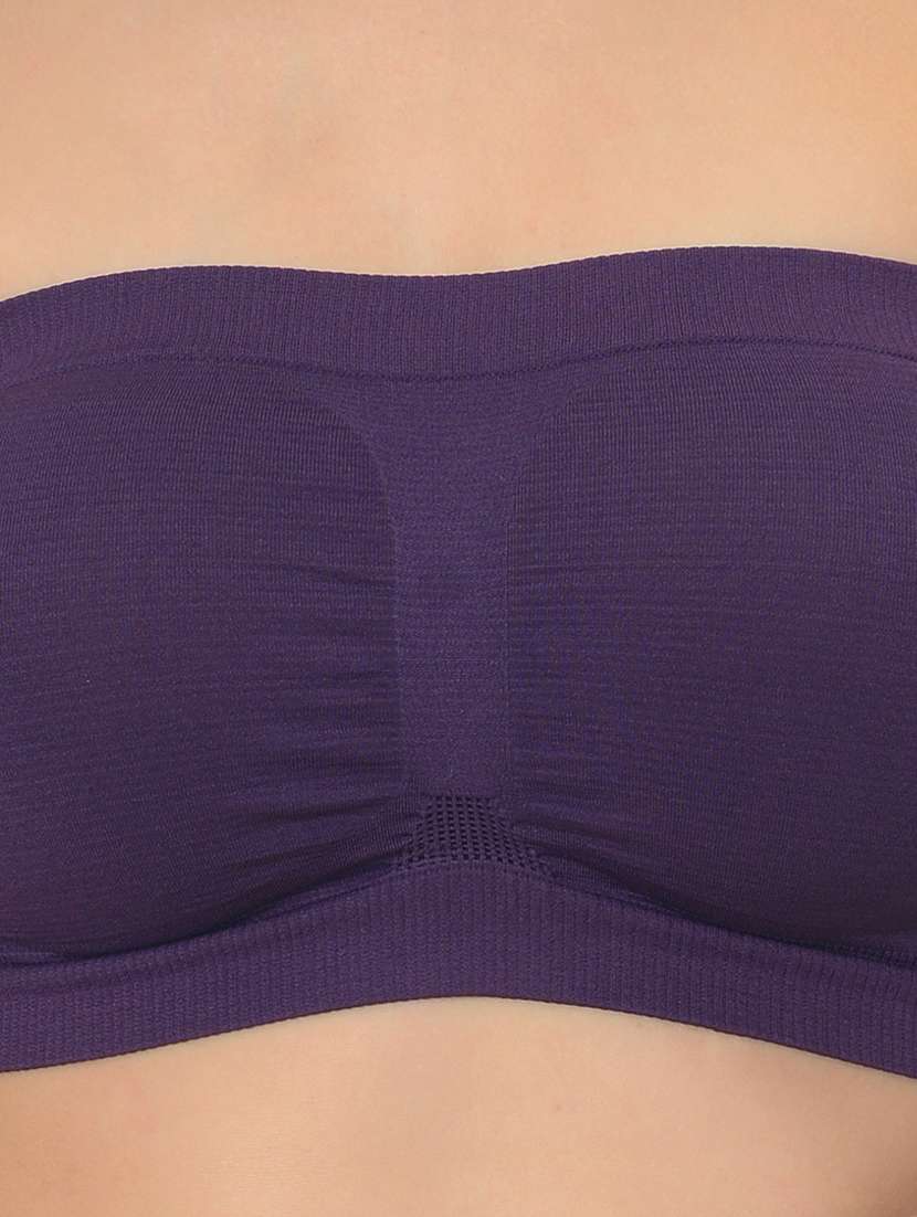 women multicolored set of 3 solid tube bra - 21239361 - Standard Image - 4