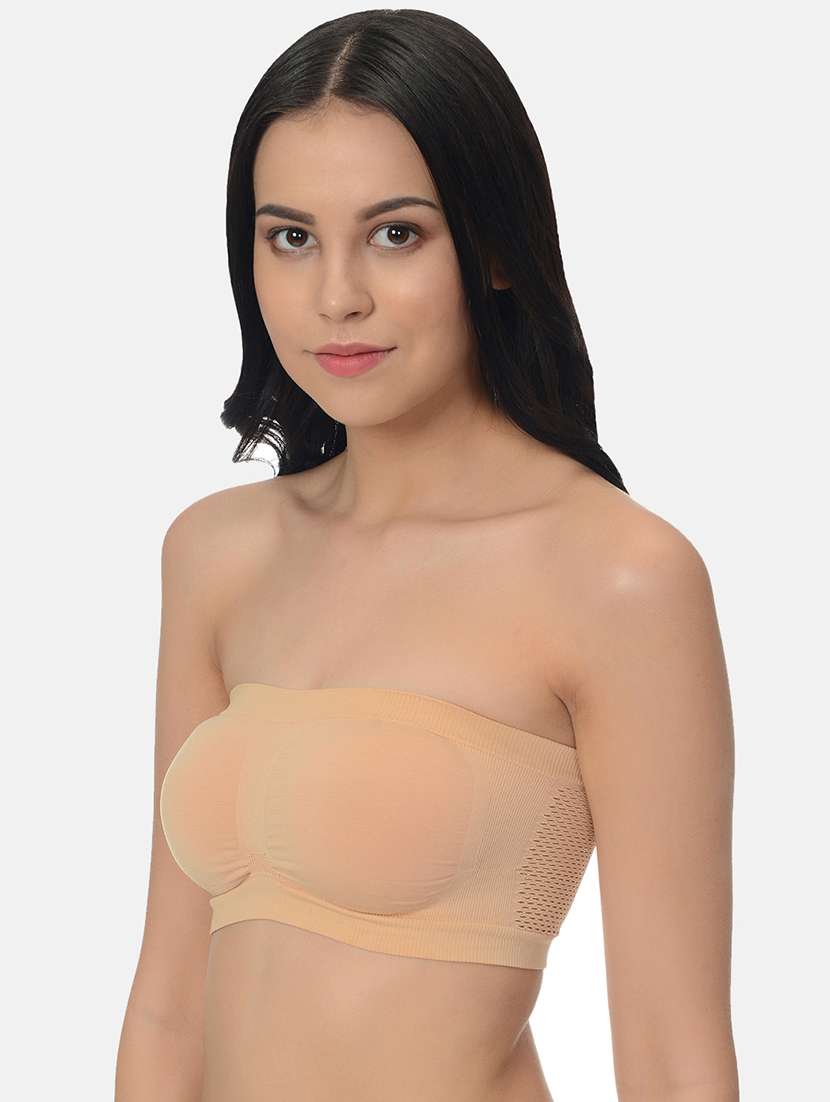women multicolored set of 3 solid tube bra - 21239361 - Standard Image - 6