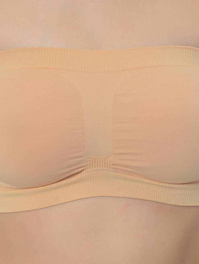 women multicolored set of 2 solid tube bra - 21239362 - Standard Image - 4