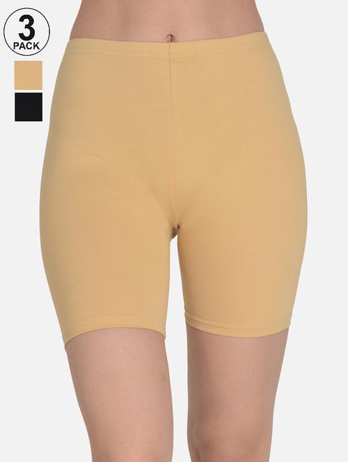 multi colored cotton combo shorts - 21239402 - Standard Image - 0