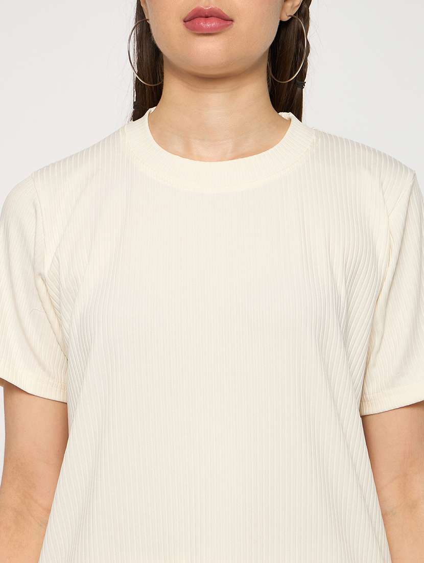 women round neck solid nightwear set - 21239413 -  Standard Image - 4