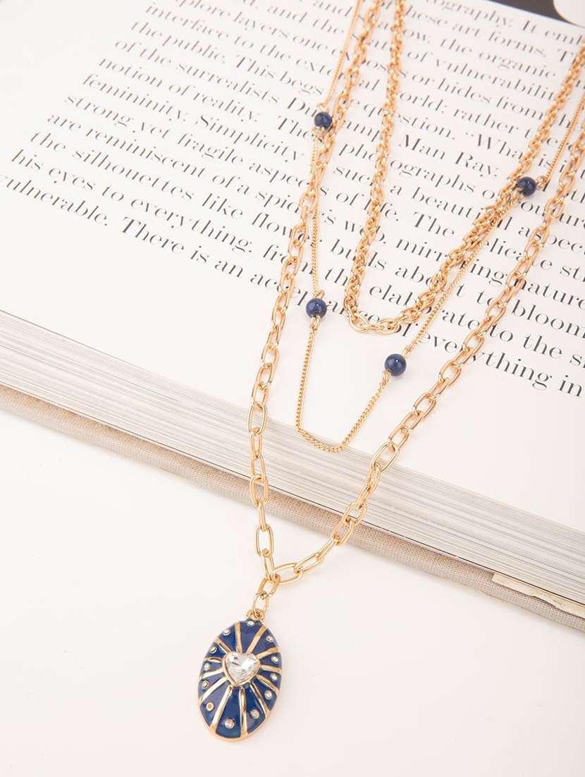 gold metal chain necklace