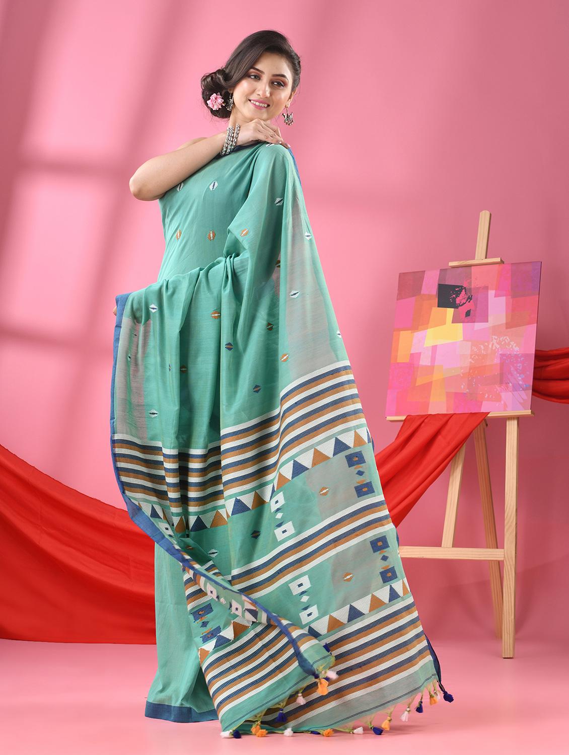 women self design handloom saree - 21240628 -  Standard Image - 1