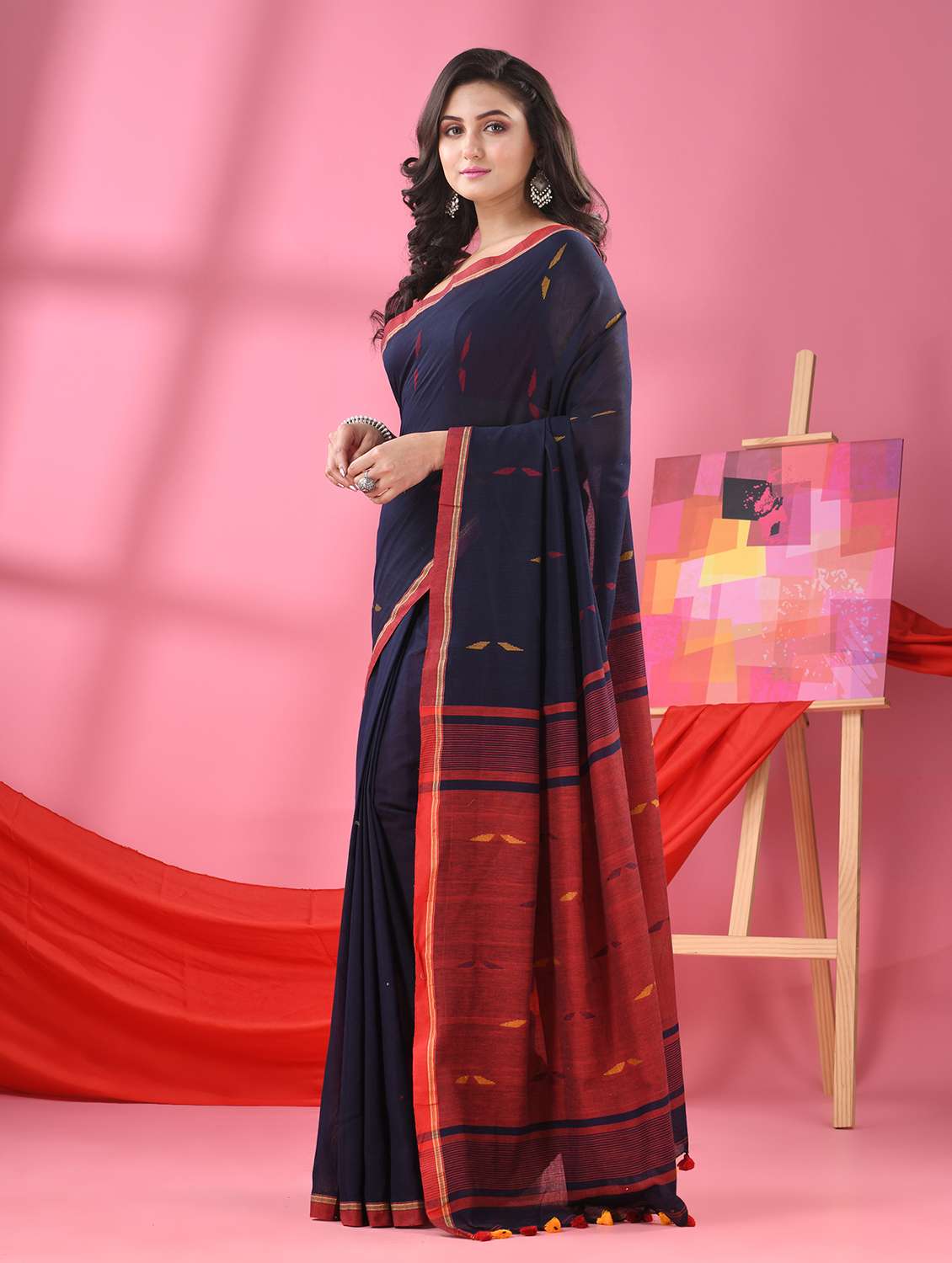 women self design handloom saree - 21240635 - Standard Image - 1
