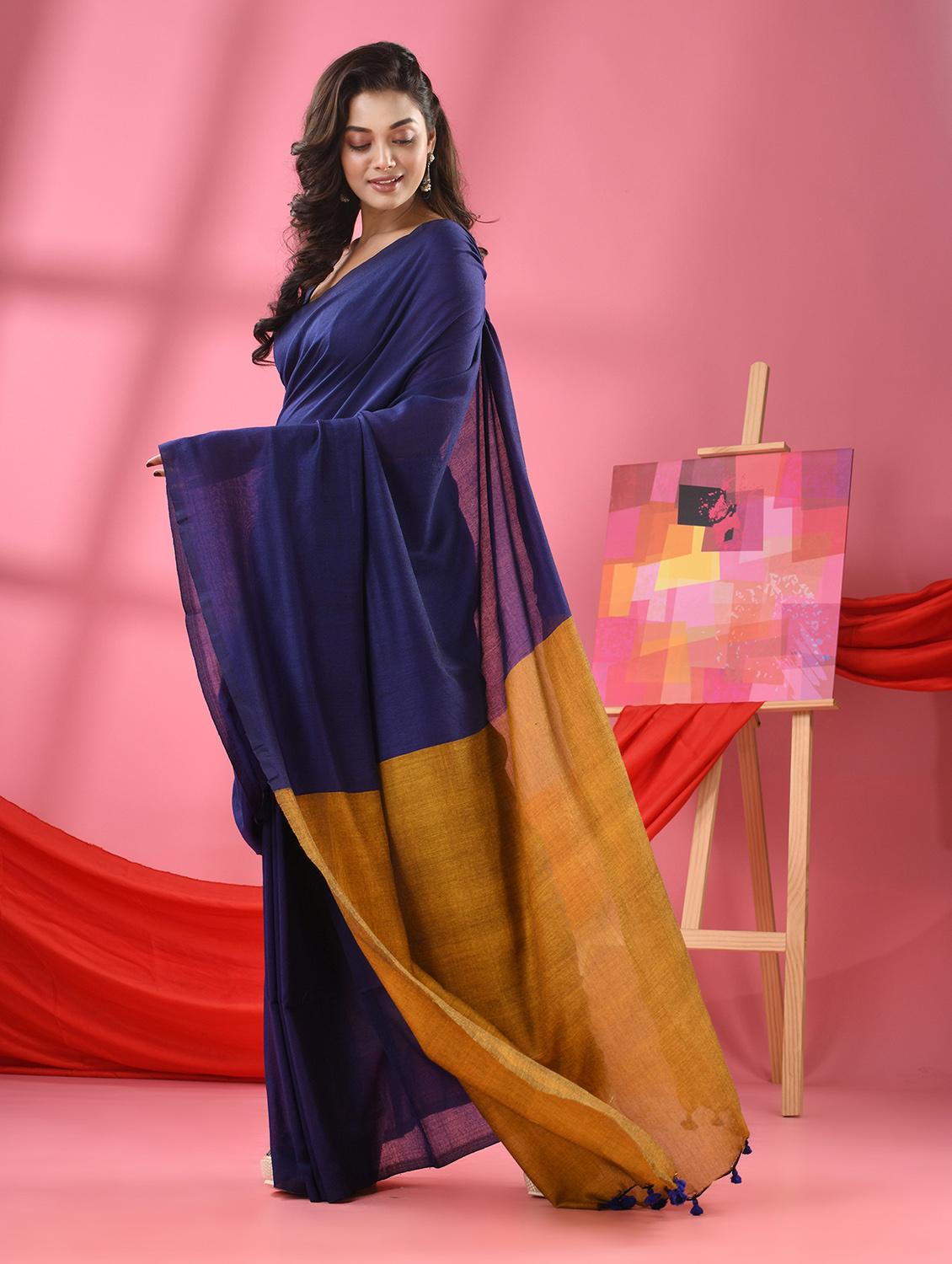 women self design handloom saree with blouse - 21240645 - Standard Image - 1