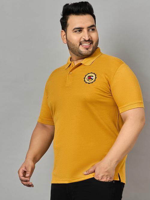 men solid cotton plus size polo t-shirt - 21241231 -  Standard Image - 0