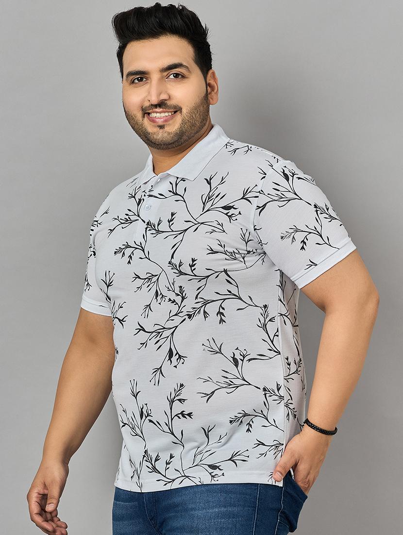 men white slim fit printed polo t-shirt - 21241242 - Zoom Image - 0