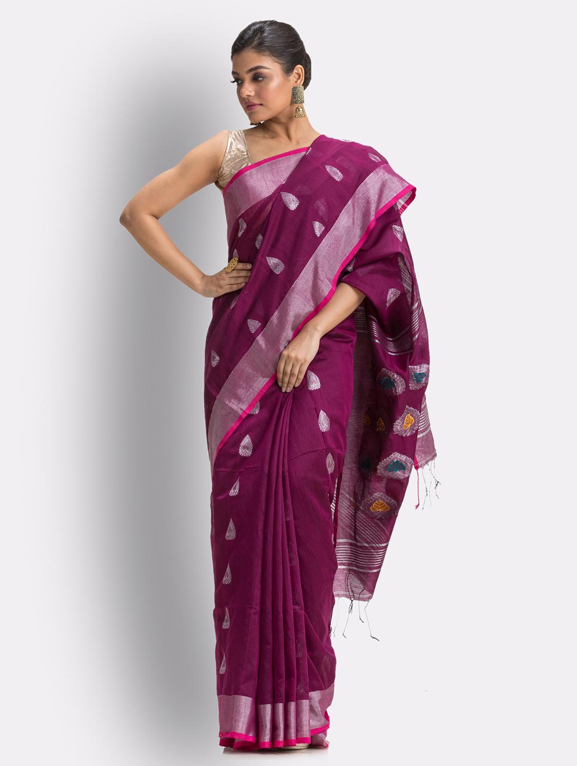 women self design handloom saree - 21241706 - Standard Image - 1