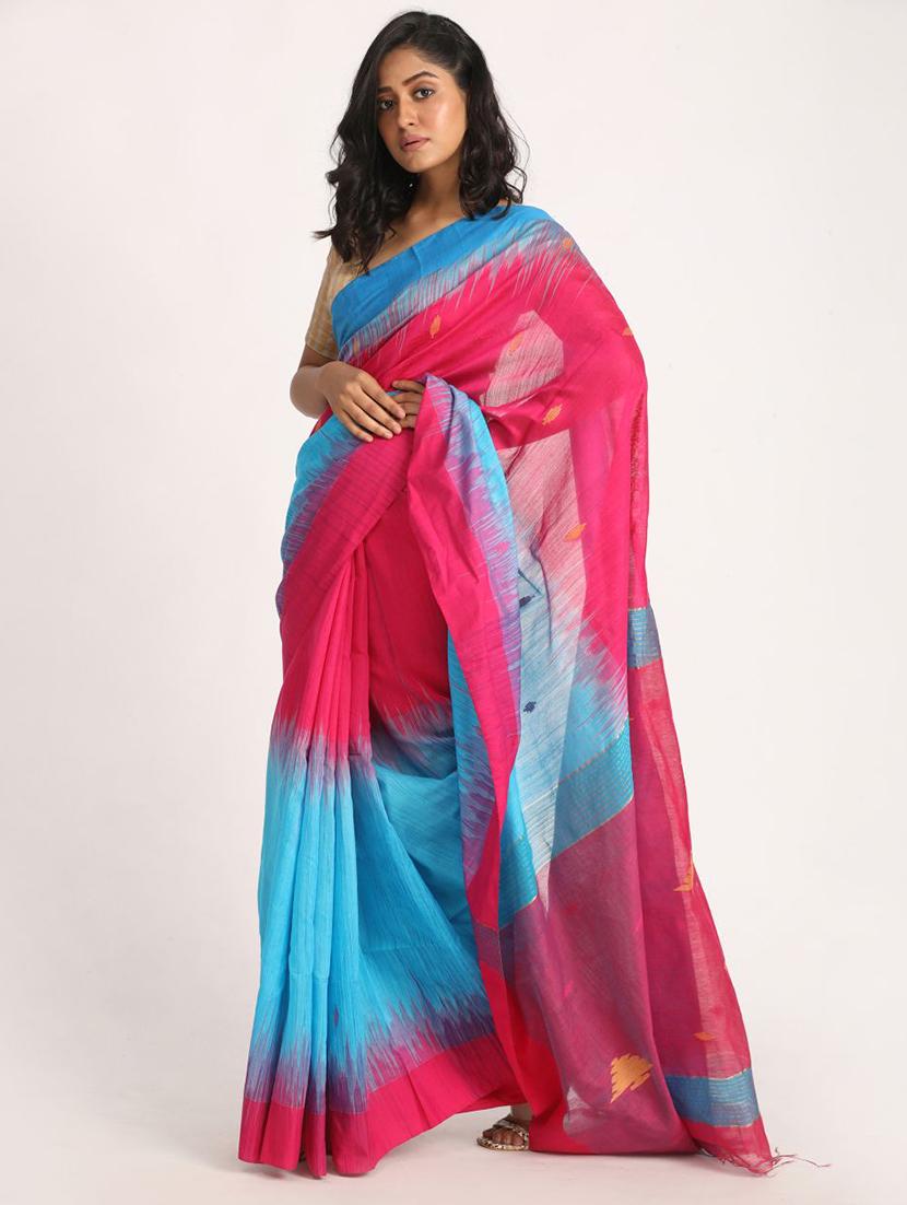 women handloom saree with blouse - 21241710 -  Standard Image - 1