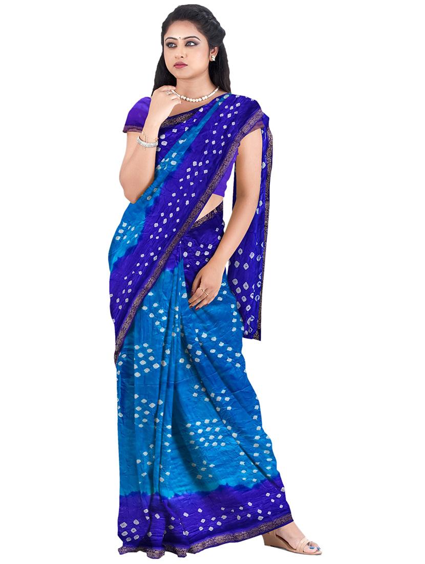 women printed saree with blouse - 21242175 -  Zoom Image - 0
