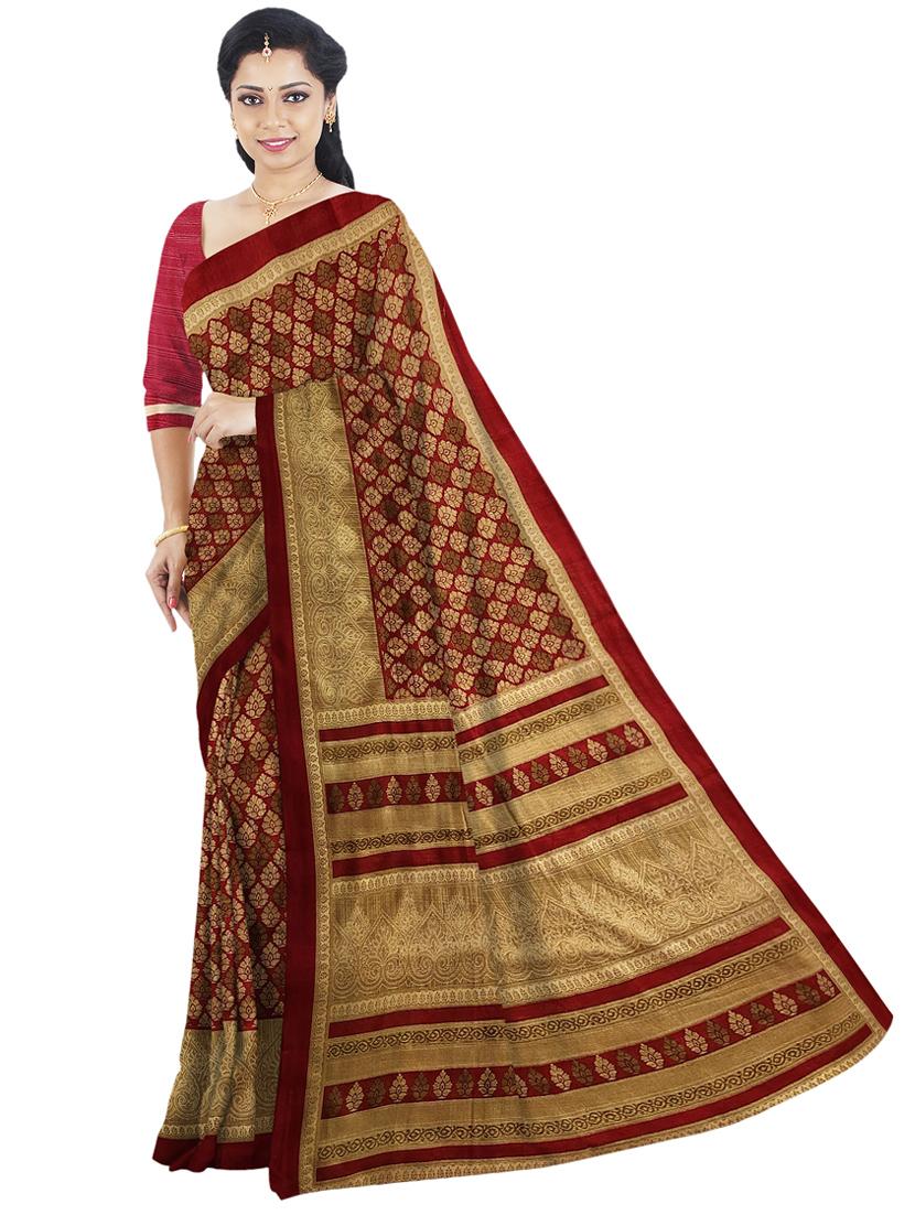 women self design handloom saree with blouse - 21242181 - Zoom Image - 0