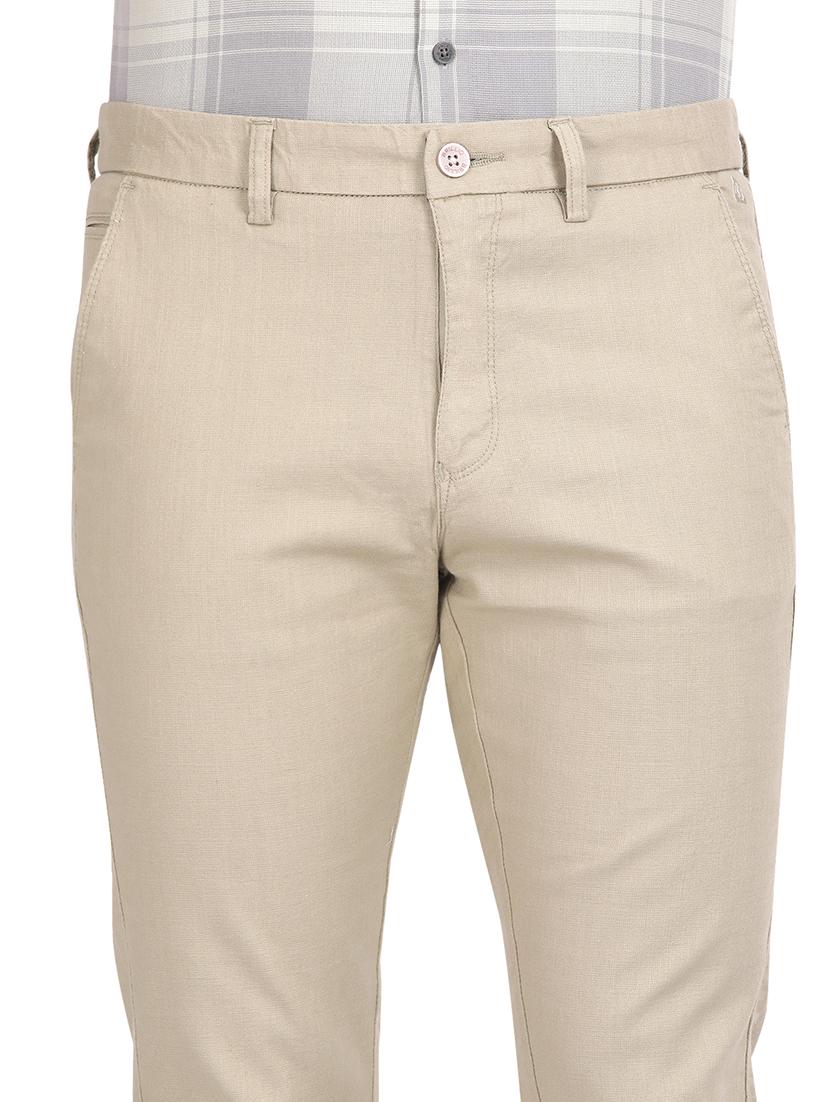 men solid mid rise chinos - 21242431 - Standard Image - 4