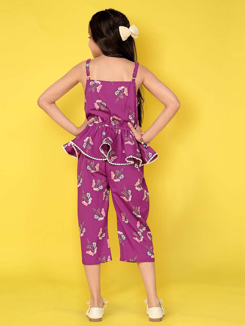 girls floral printed full length set - 21242830 -  Standard Image - 1