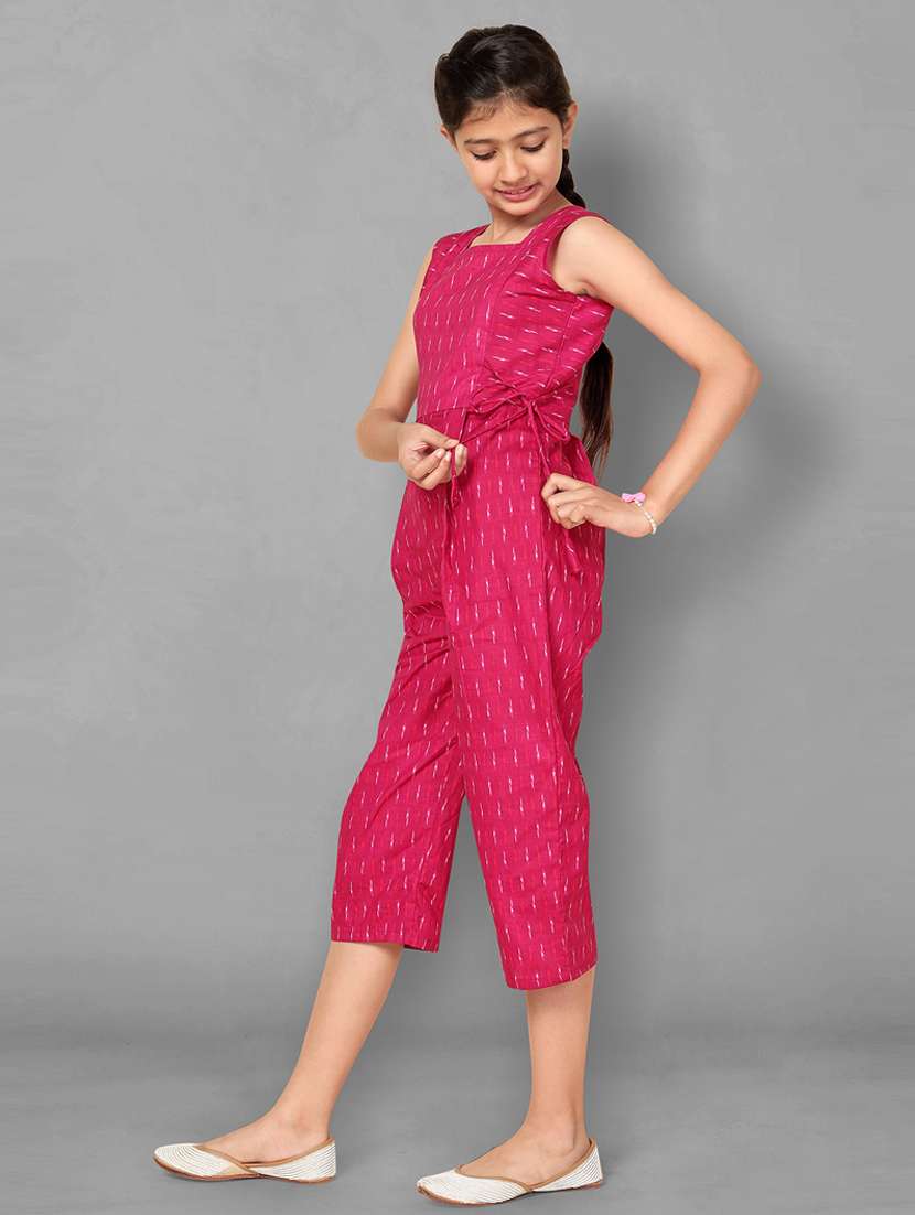 girls printed 3/4 jumpsuit - 21242851 -  Standard Image - 1