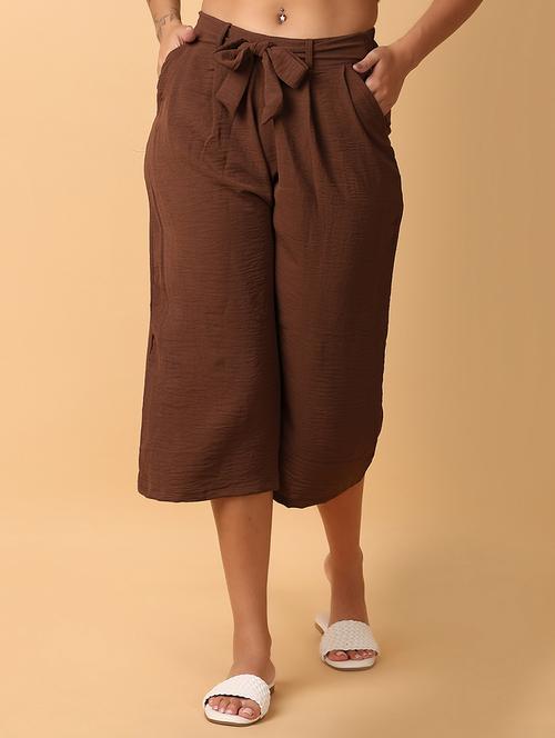 women mid-rise solid capri - 21244170 -  Standard Image - 0