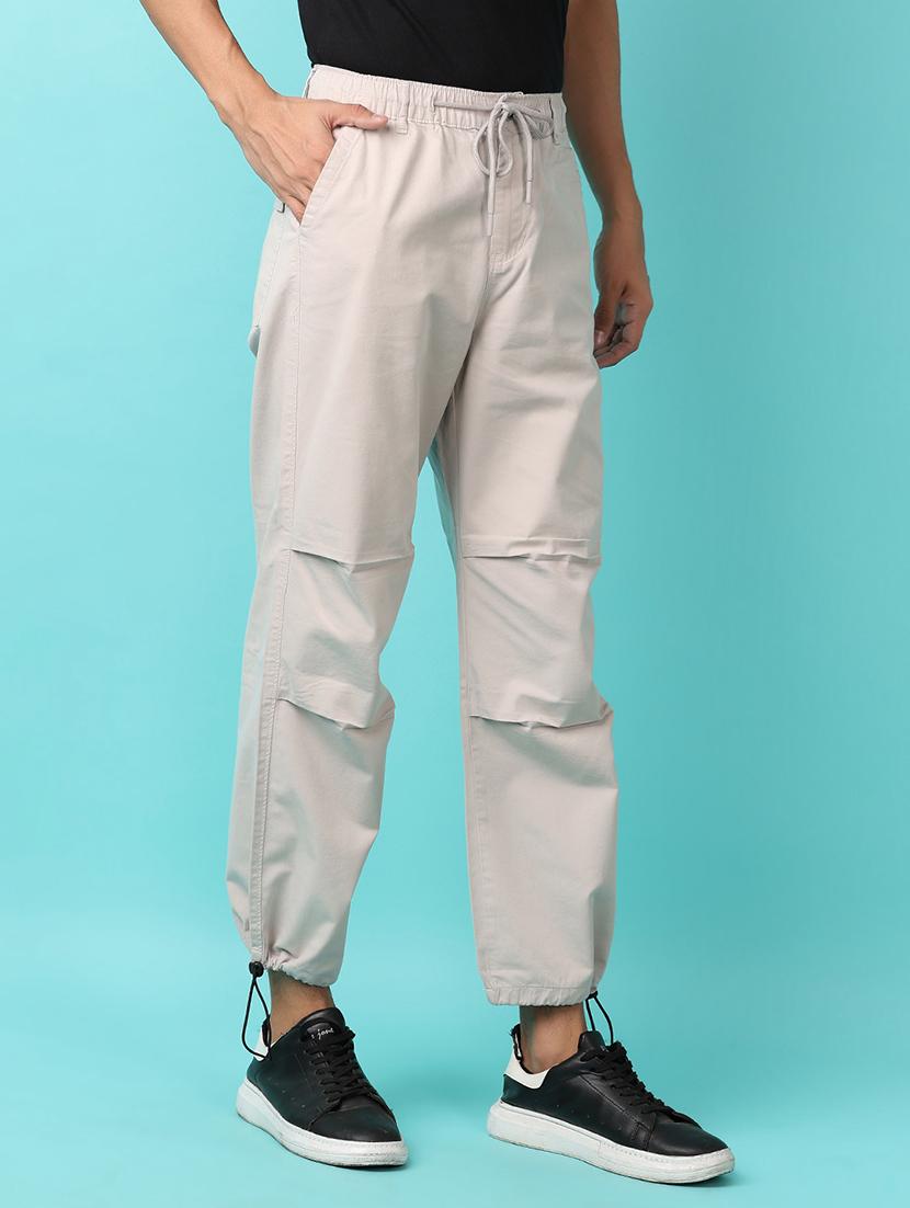men mid rise solid joggers - 21244202 -  Standard Image - 1