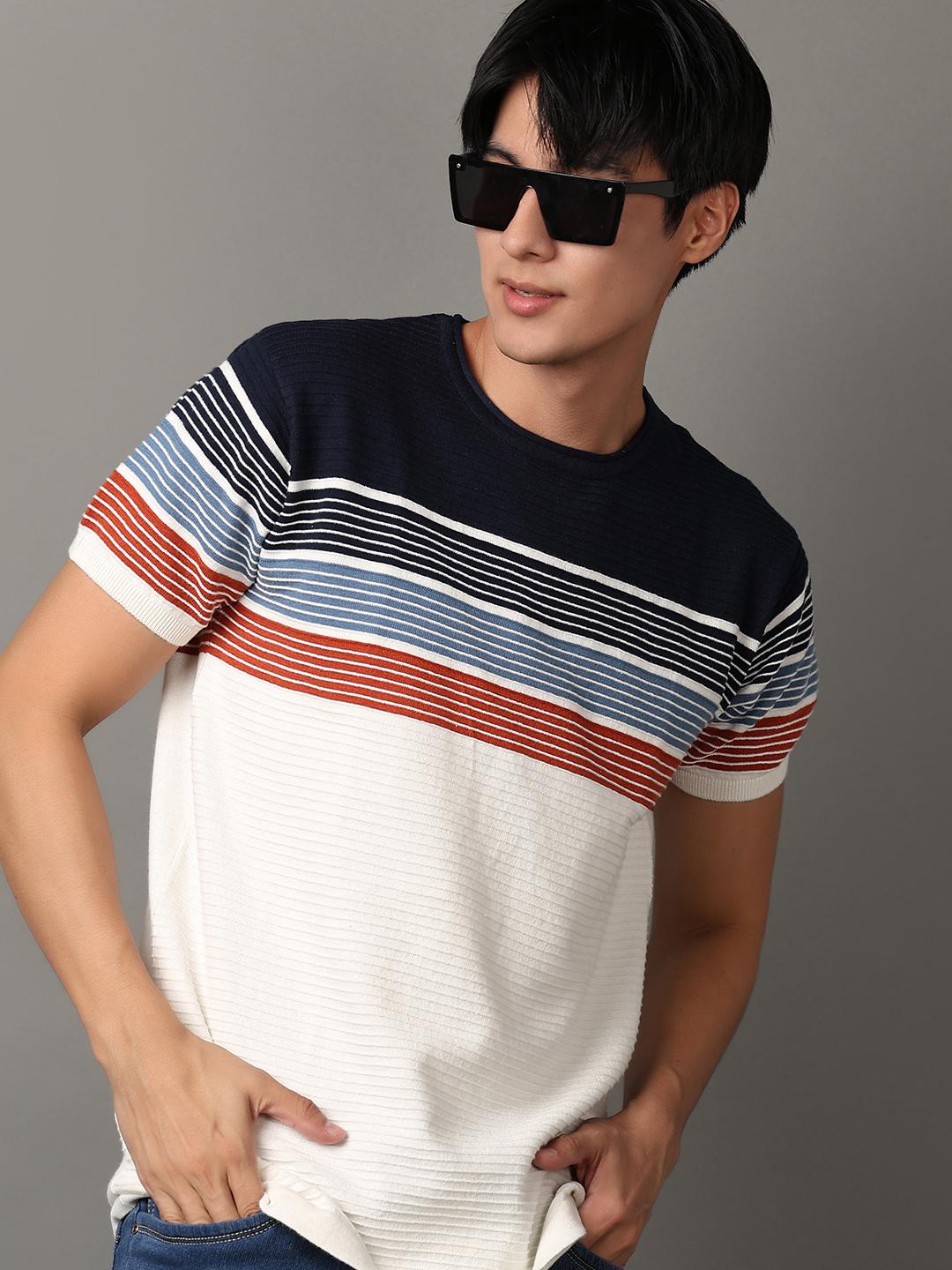 off white cotton front print tshirt - 21244235 - Standard Image - 4