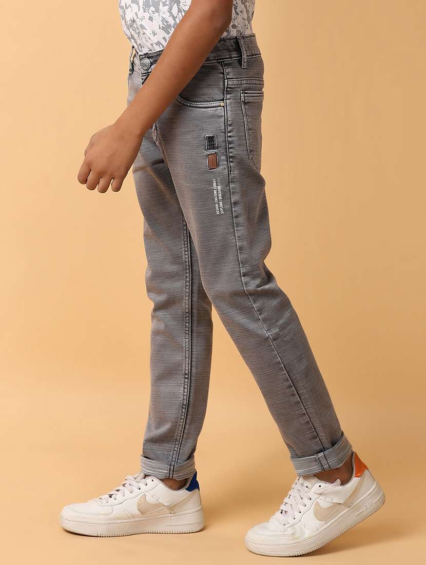 boys grey plain jean - 21244244 -  Standard Image - 1