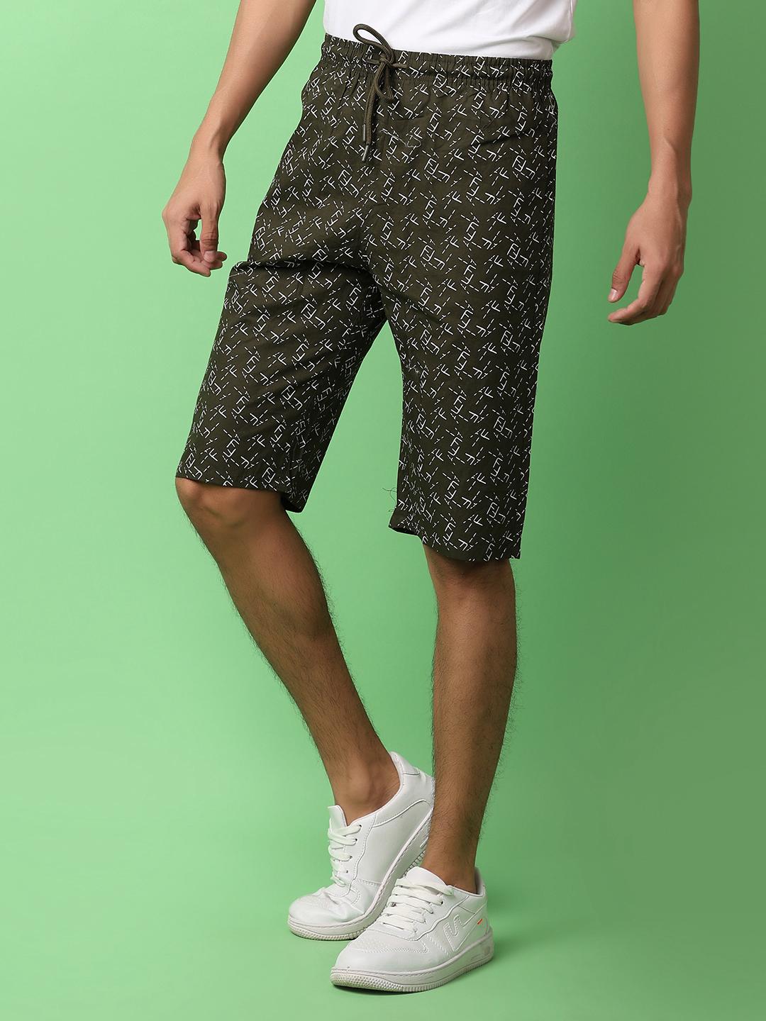 olive poplin shorts - 21244258 - Standard Image - 6