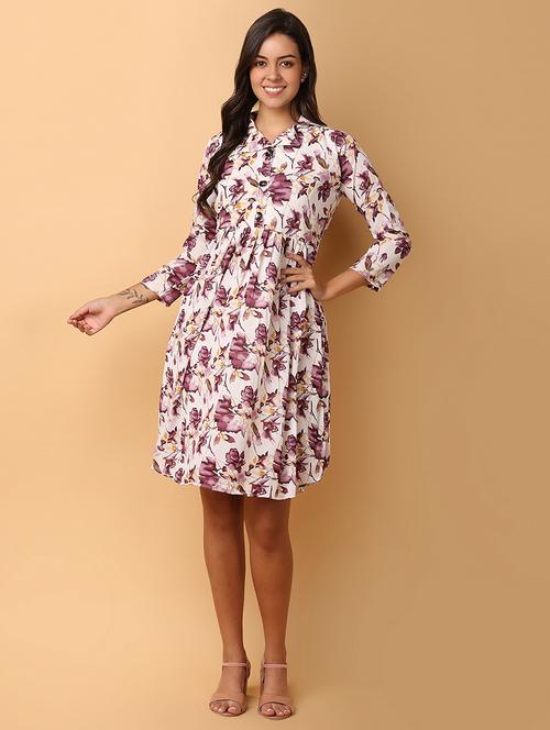 women white cotton a-line dress - 21244289 -  Standard Image - 0